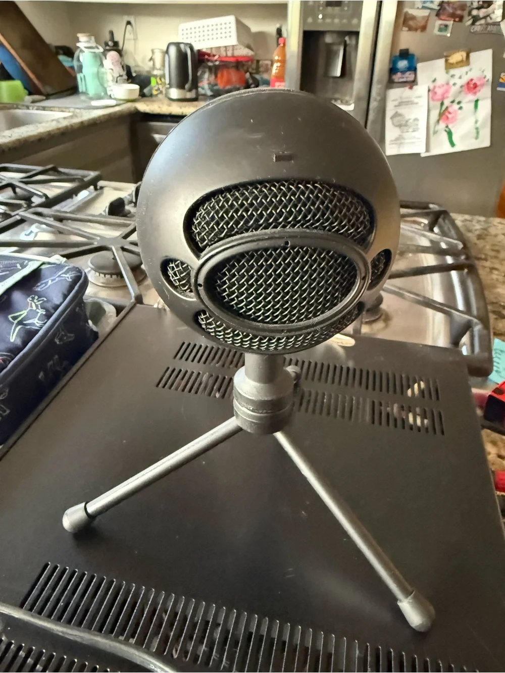 USB Desktop Microphone – Black Ball-Style with Tripod Stand